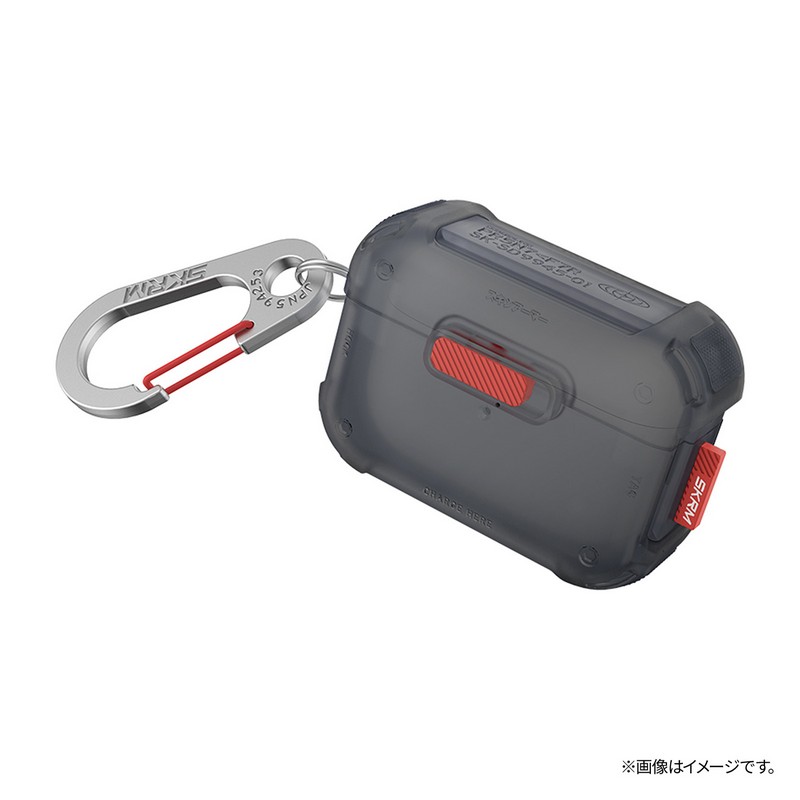 AirPods Pro 2 ケース 耐衝撃 かっこいい カラビナ 衝撃吸収 TPU ハイブリッド エアーポッズプロ2 第2世代 エアポッズプロ2 カバー