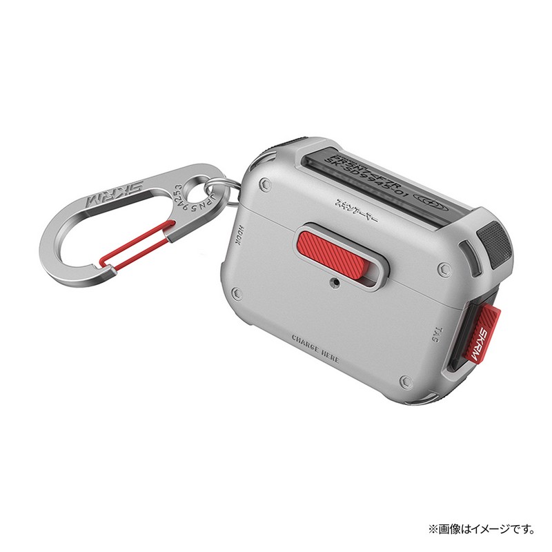SKINARMA AirPods Pro 2 MECHA ケース クローム