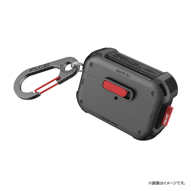 SKINARMA AirPods Pro 2 MECHA ケース ガンメタル