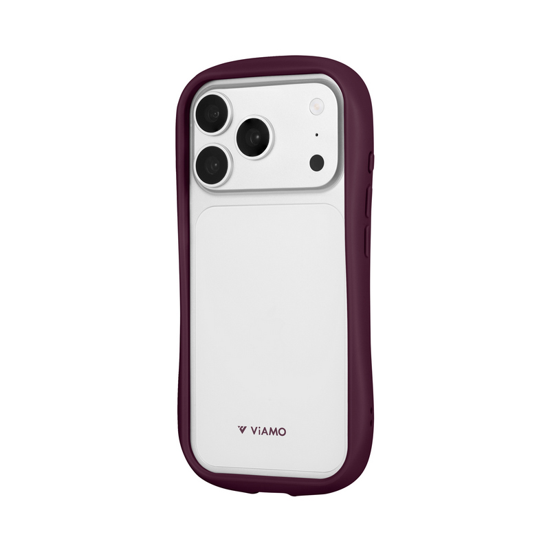 iPhone18Pro/iPhone 17 Pro 耐傷・耐衝撃ハイブリッドケース 「ViAMO freely S」 ダークチェリー