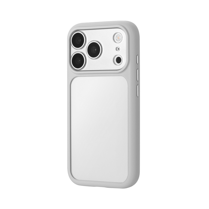 iPhone18Pro/iPhone 17 Pro 耐傷・耐衝撃ハイブリッドケース 「CLAEL」 ライトグレー