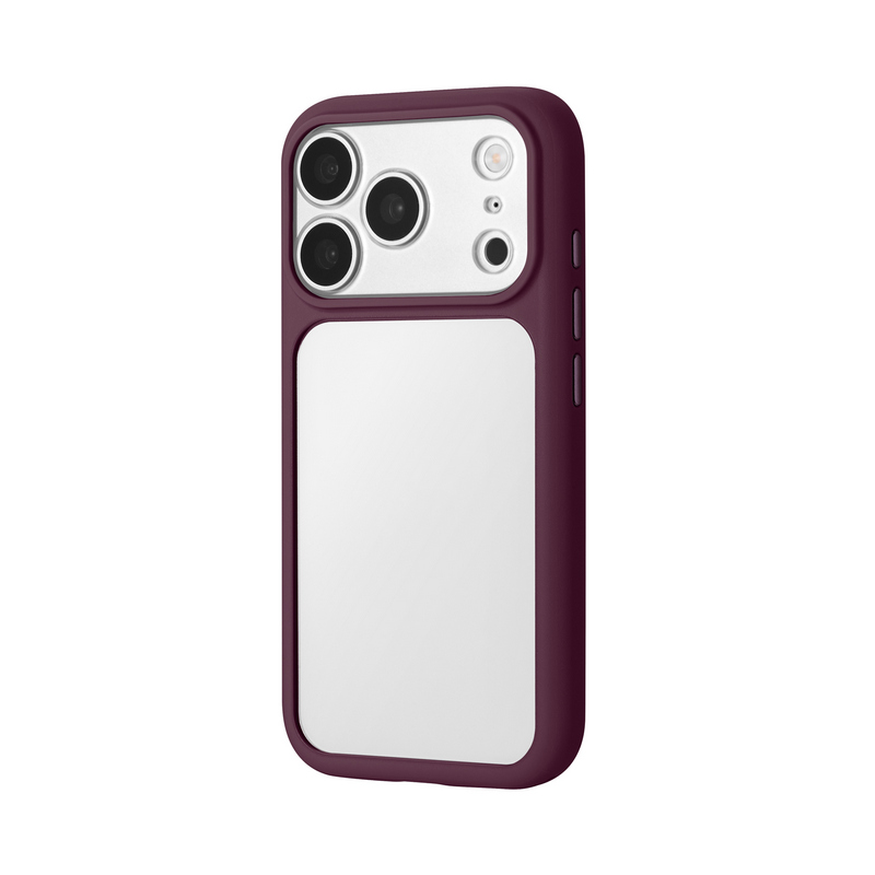 iPhone18Pro/iPhone 17 Pro 耐傷・耐衝撃ハイブリッドケース 「CLAEL」 ダークチェリー