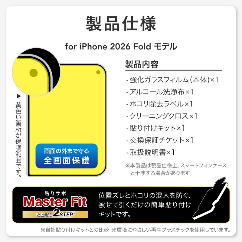 iPhone Duo ガラスフィルム「GLASS PREMIUM FILM」 ブルーライトカット