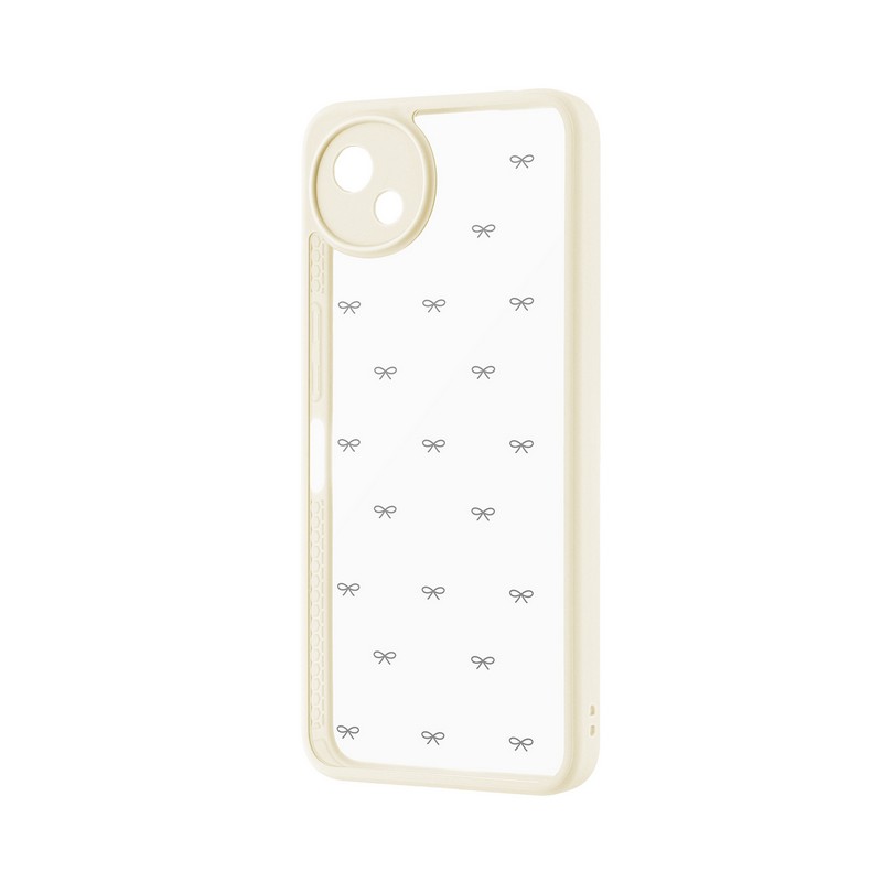 AQUOS wish5 耐衝撃ハイブリッドケース 「Velta Design」 ミルクホワイト/D