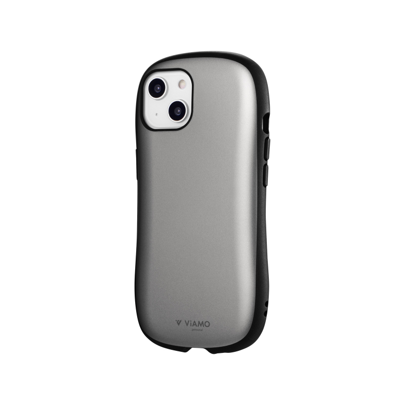 iPhone 14/13 耐衝撃ハイブリッドケース 「ViAMO personal」 メタルシルバー