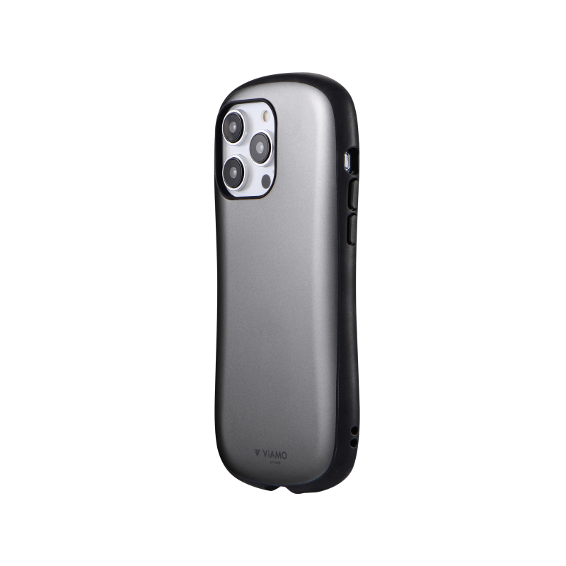 iPhone 14 Pro Max 耐衝撃ハイブリッドケース 「ViAMO personal」 メタルシルバー