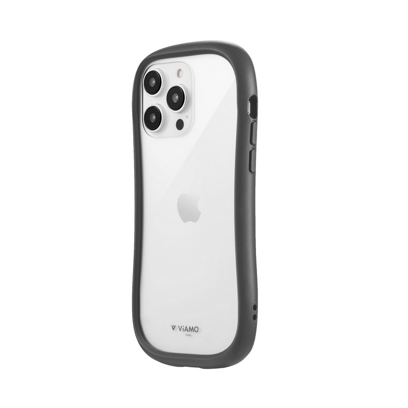 iPhone 14 Pro Max 耐傷・耐衝撃ハイブリッドケース 「ViAMO freely」 ダークグレー