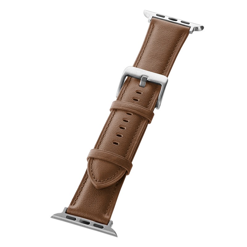 Apple Watch 42(Series 1,2,3)/44/45/46/49mm バンド 「CORVIN」 プランプレザーバンド ブラウン