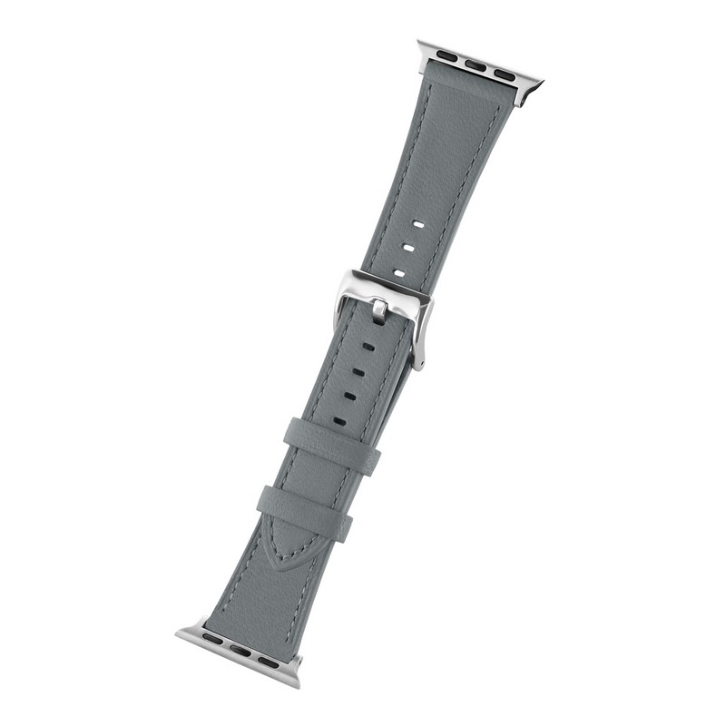 Apple Watch 38/40/41/42mm バンド 「CORVIN」 ニュアンスカラーレザーバンド ブルー