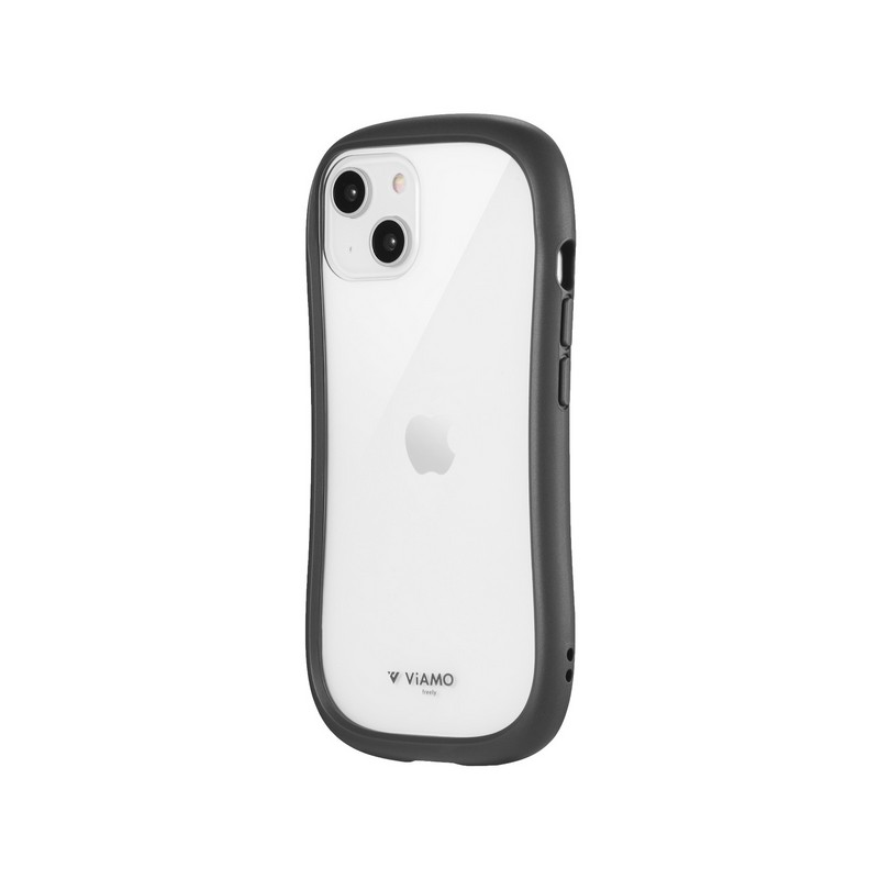 iPhone 14/13 耐傷・耐衝撃ハイブリッドケース 「ViAMO freely」 ダークグレー