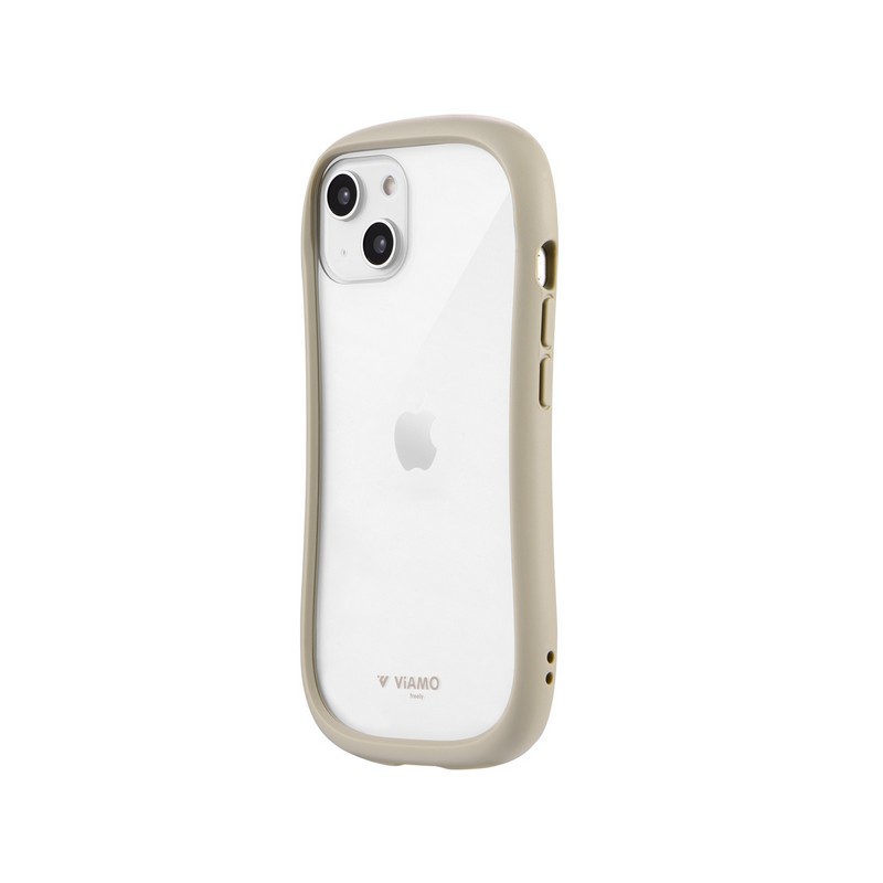 iPhone 14/13 耐傷・耐衝撃ハイブリッドケース 「ViAMO freely」 ベージュ