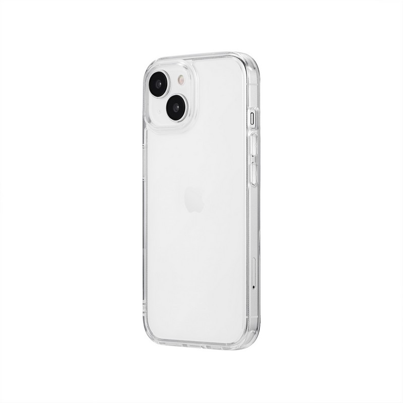 iPhone 15/iPhone 14 耐傷・ガラスハイブリッドケース 「UTILO Glass」 クリア