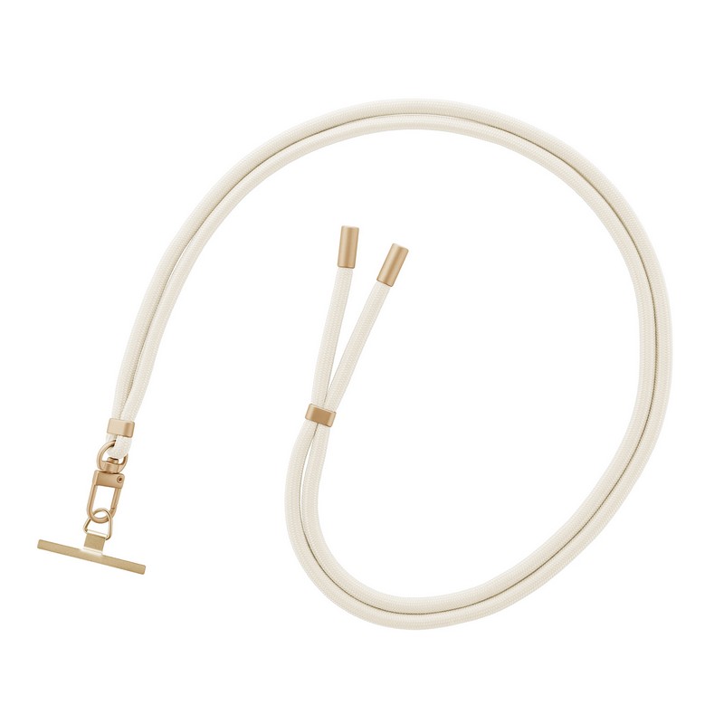 スマートフォン（汎用） ショルダーストラップ「SHOULTY MULTI STRAP」Cord ミルクホワイト