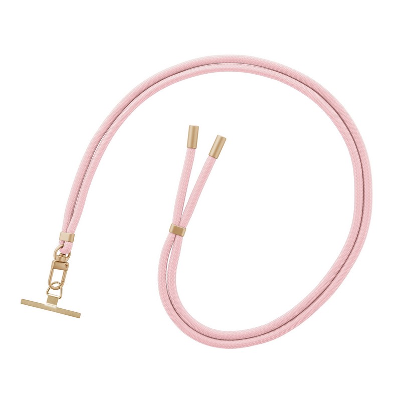 スマートフォン（汎用） ショルダーストラップ「SHOULTY MULTI STRAP」Cord ペールピンク