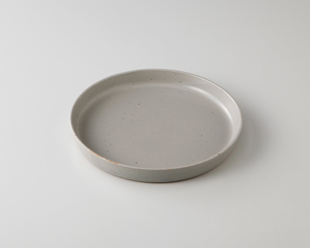【zen to】吉田愛　カレー皿 「plate160　icegray（アイスグレー）」