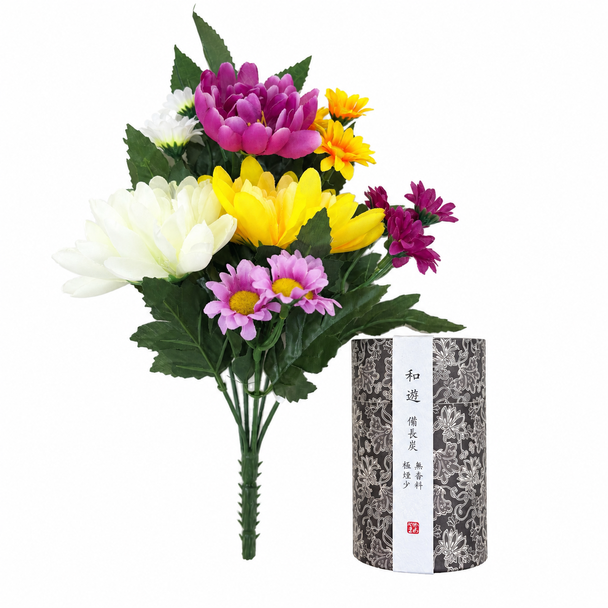 造花組花/備長炭線香セット