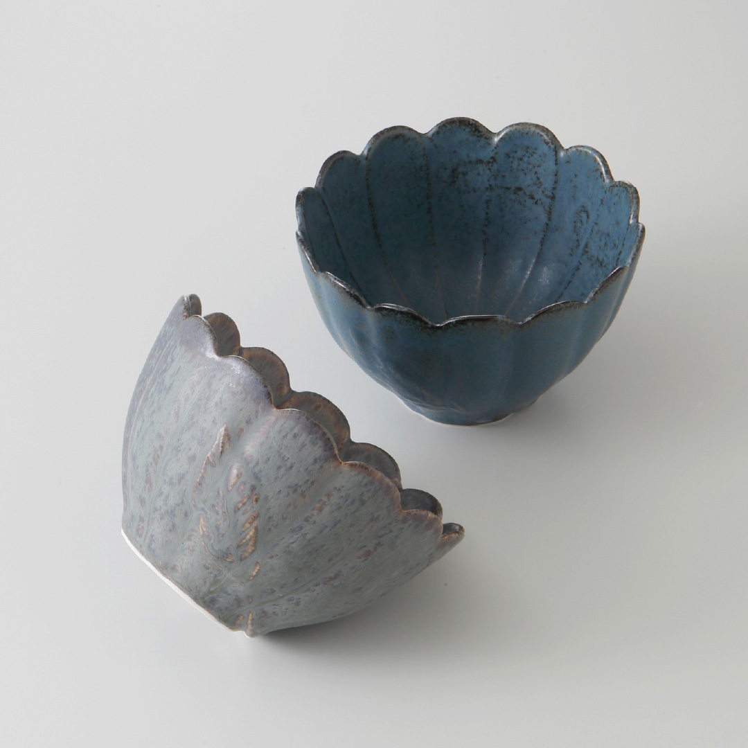 粉引野花BOWL 大　(2色)