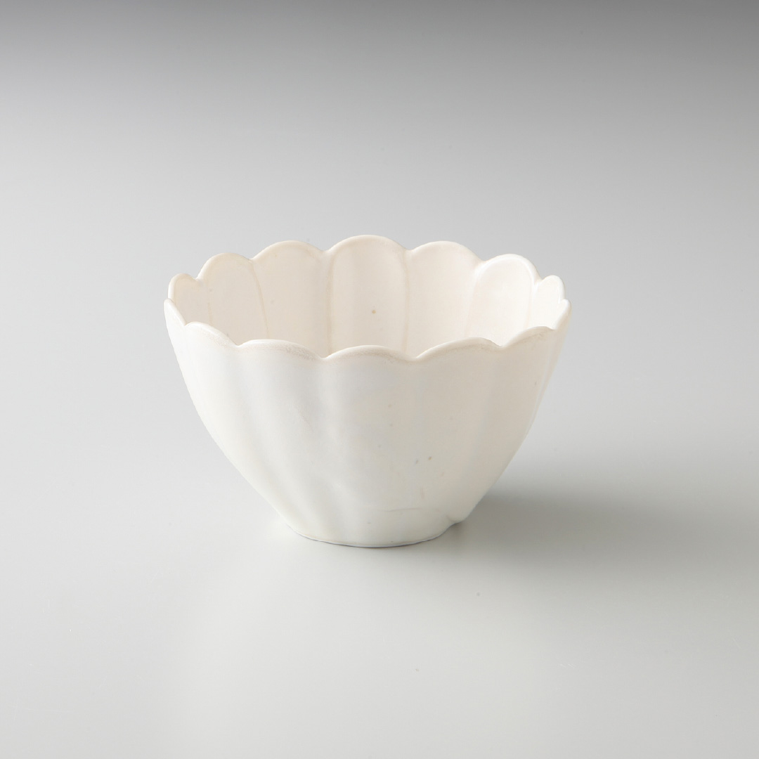 オフホワイト野花BOWL 小