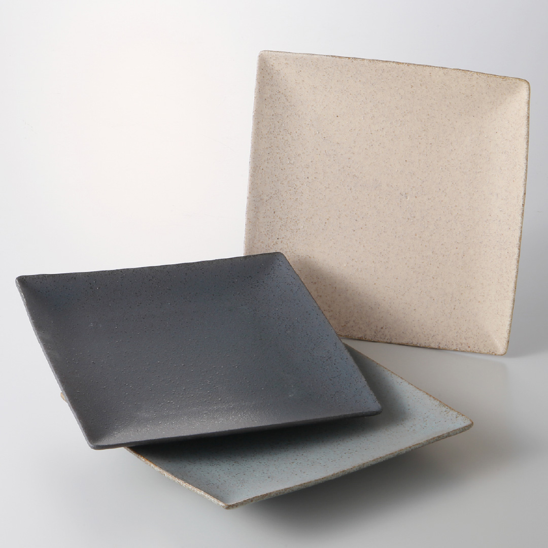 サンド20㎝スクエアプレート　(3色)