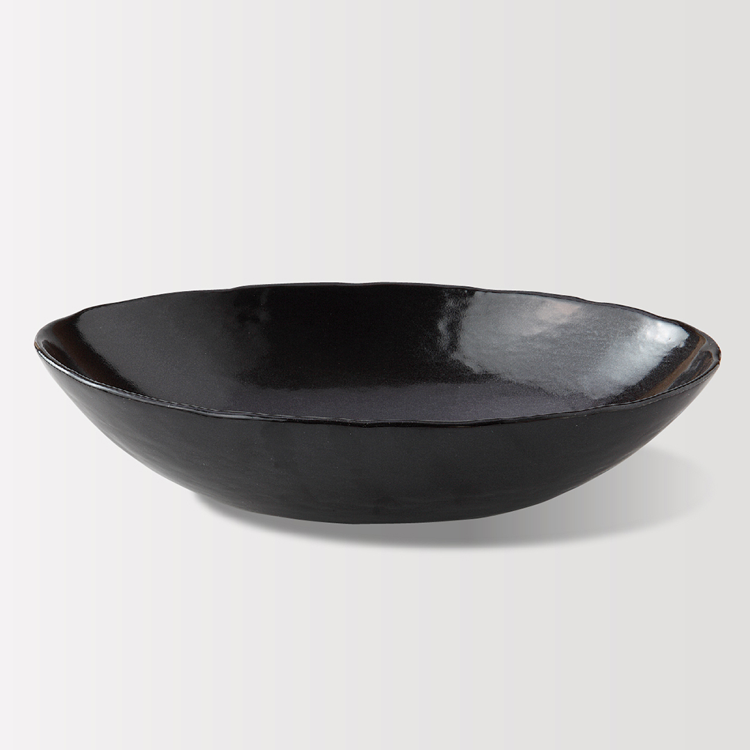 黒マットオーバルボールL　(楕円)
