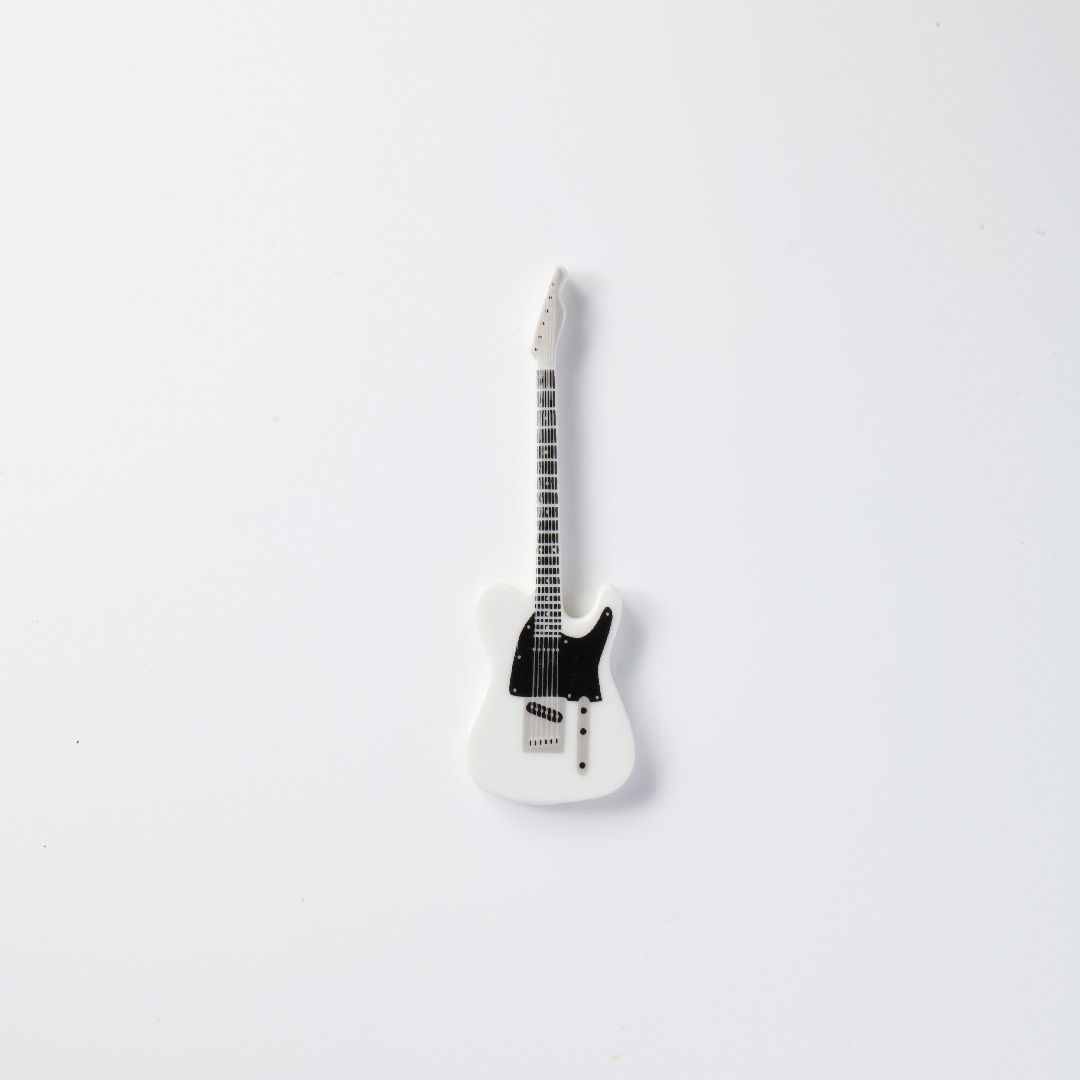 【ミニチュアコレクション】テレキャスターモデル (white)