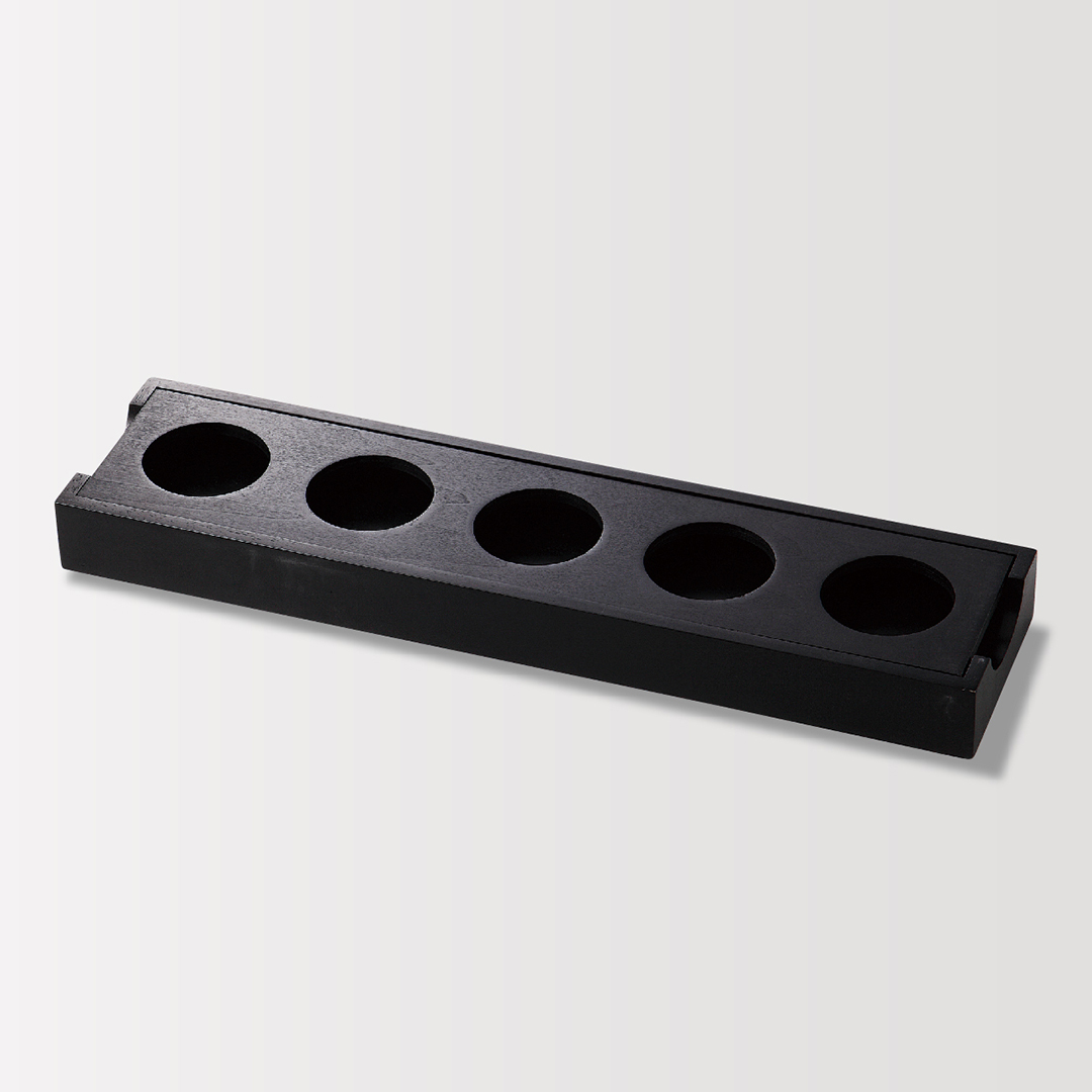木製ブラック5穴前菜SET