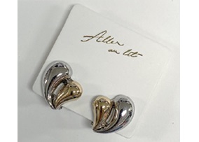 E210162 ﾒﾀﾘｯｸｺﾞｰﾙﾄﾞ ﾊｰﾄｺﾝﾋﾞｸﾘｯﾌﾟｲﾔﾘﾝｸﾞ MIX