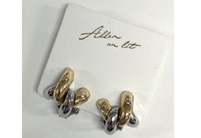 E210165/E210166 ﾒﾀﾘｯｸｺﾞｰﾙﾄﾞ 2連ｸﾘｯﾌﾟｲﾔﾘﾝｸﾞ GLD MIX