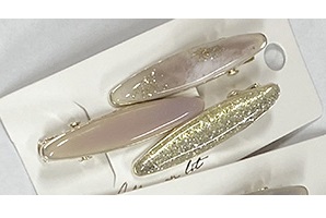 HC210214/HC210215/HC210216 ｾｯﾄﾍｱｸﾘｯﾌﾟ ｵｰﾊﾞﾙ×ﾗﾒ PNK GRN BRN