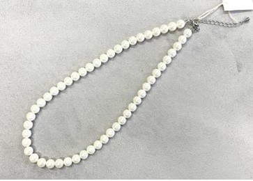 N209927 8㎜ﾊﾟｰﾙﾈｯｸﾚｽ WH