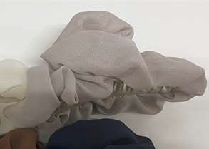 HV210068/HV210069/HV210070/HV210071 ｼﾌｫﾝ生地ﾊﾞﾝｽ WH BE BR NV