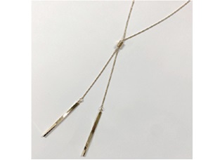 N210157 ﾒﾀﾘｯｸｺﾞｰﾙﾄﾞ Y字ﾈｯｸﾚｽ GLD