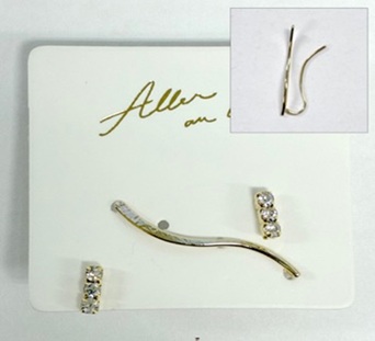 P210415/P210416 ｾｯﾄﾗｲﾝﾋﾟｱｽ SLV GLD