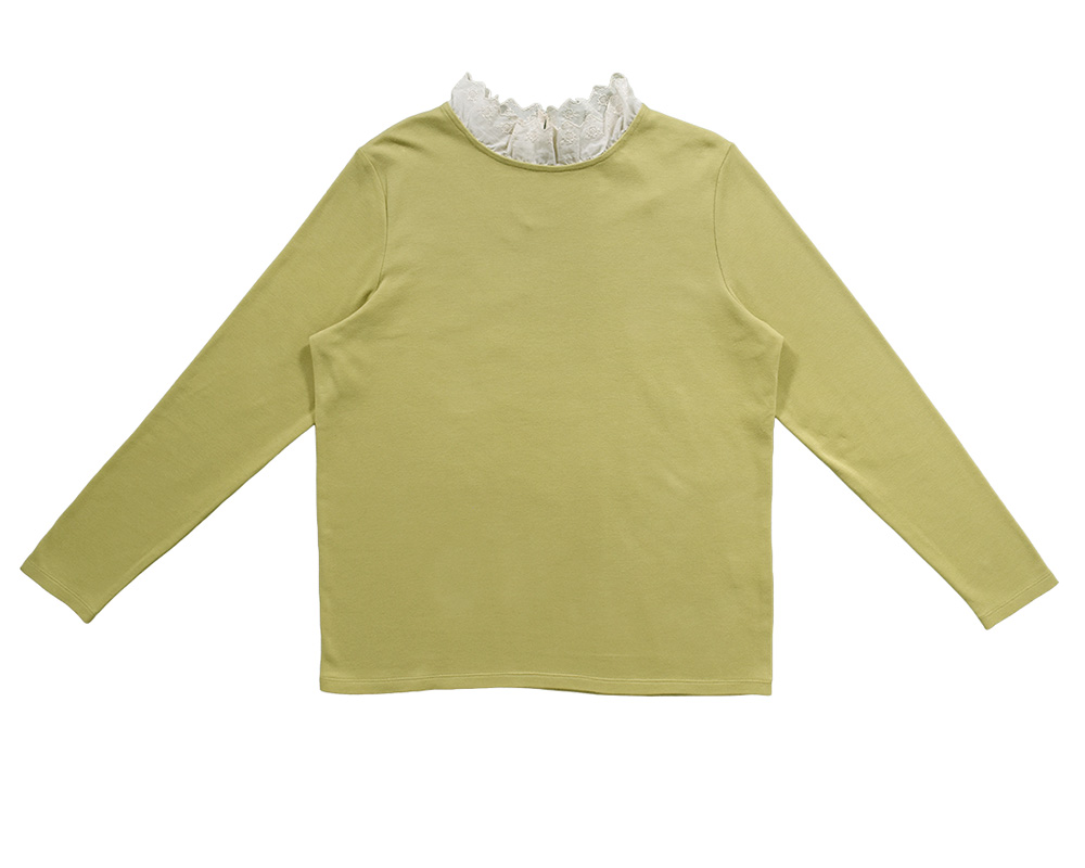 刺繍ﾚｰｽ襟ﾊｲﾈｯｸPO