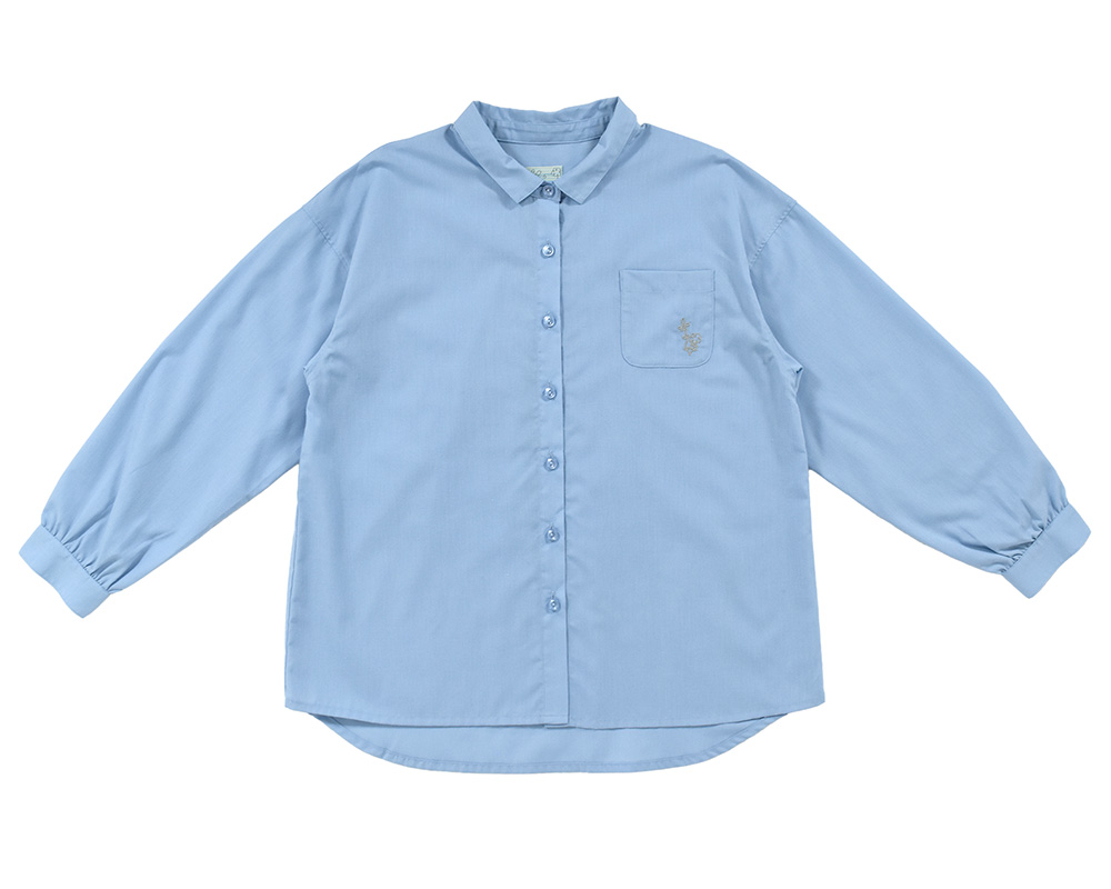 つながる刺繍入りｼｬﾂ