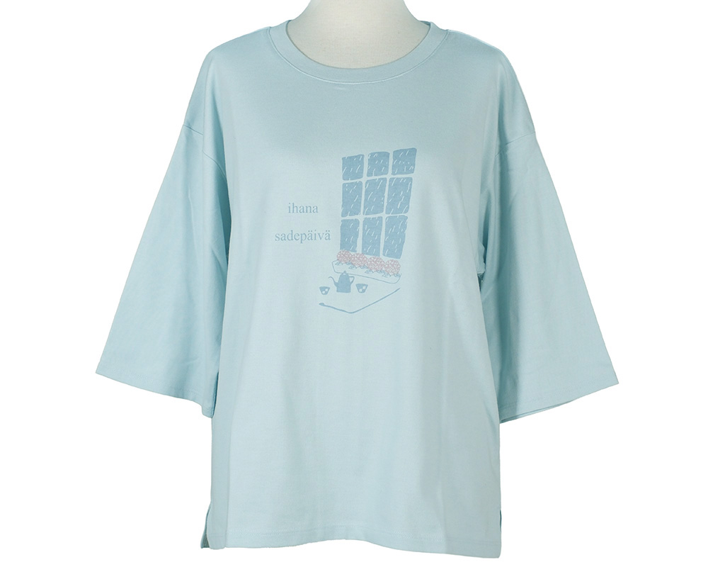 おうちｶﾌｪ&雨の景色ﾌﾟﾘﾝﾄTｼｬﾂ