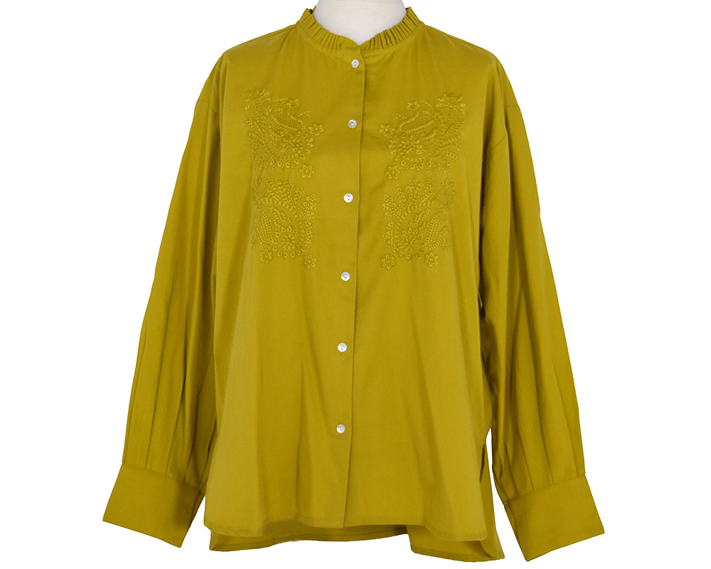 ﾌﾘﾙｶﾗｰ刺繍ﾌﾞﾗｳｽ