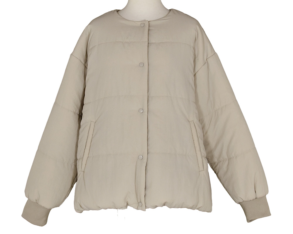 ﾉｰｶﾗｰ中綿ｺｰﾄ