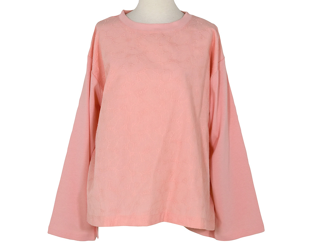 ﾌﾛﾝﾄﾌﾊｸ刺繍ﾌﾟﾙｵｰﾊﾞｰ