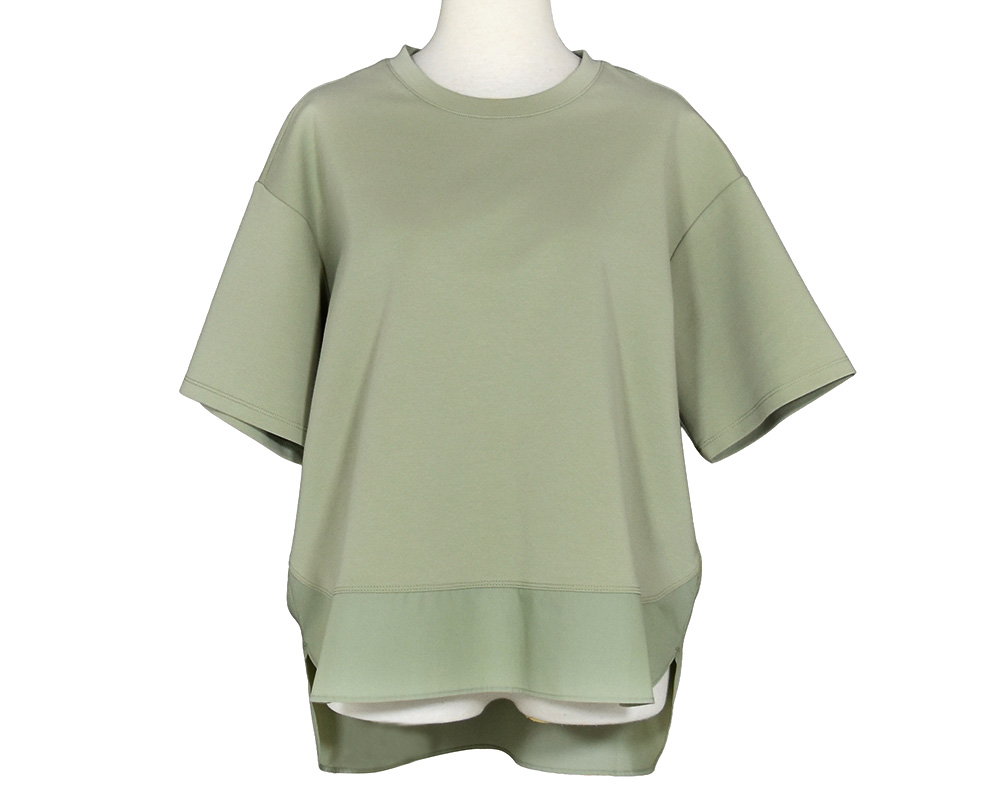 布帛ｺﾝﾋﾞﾗｳﾝﾄﾞﾍﾑTｼｬﾂ