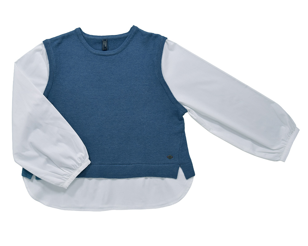 異素材ﾄﾞｯｷﾝｸﾞﾆｯﾄPO