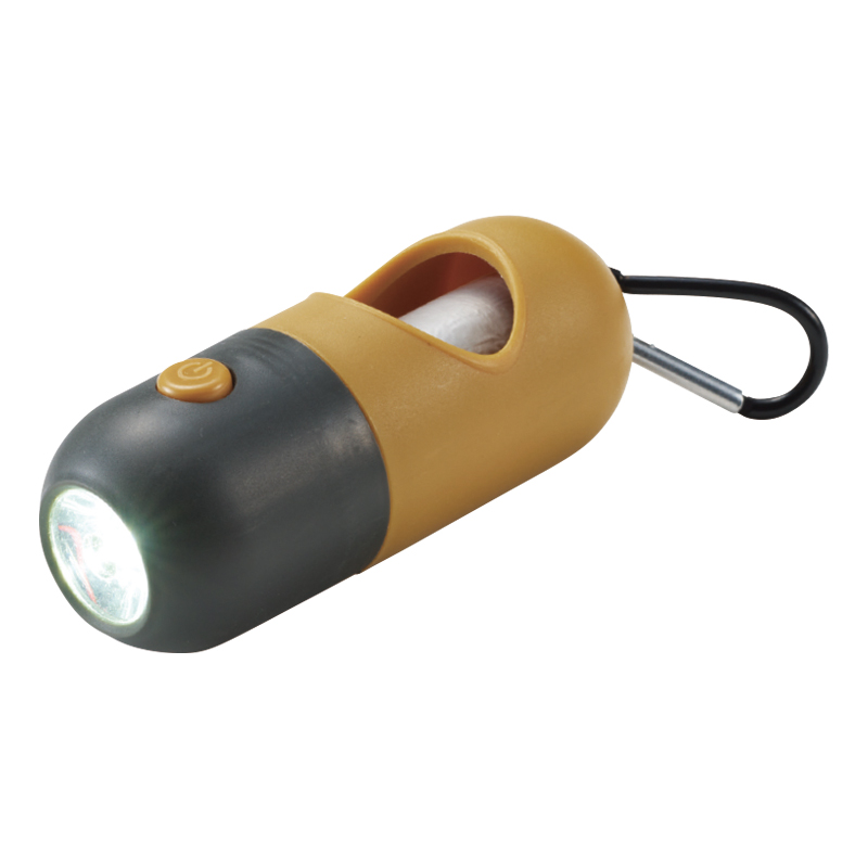 使い捨て袋付ポータブルライト