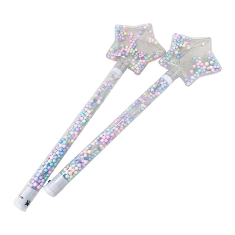 光るパステルビーズ スターバトン