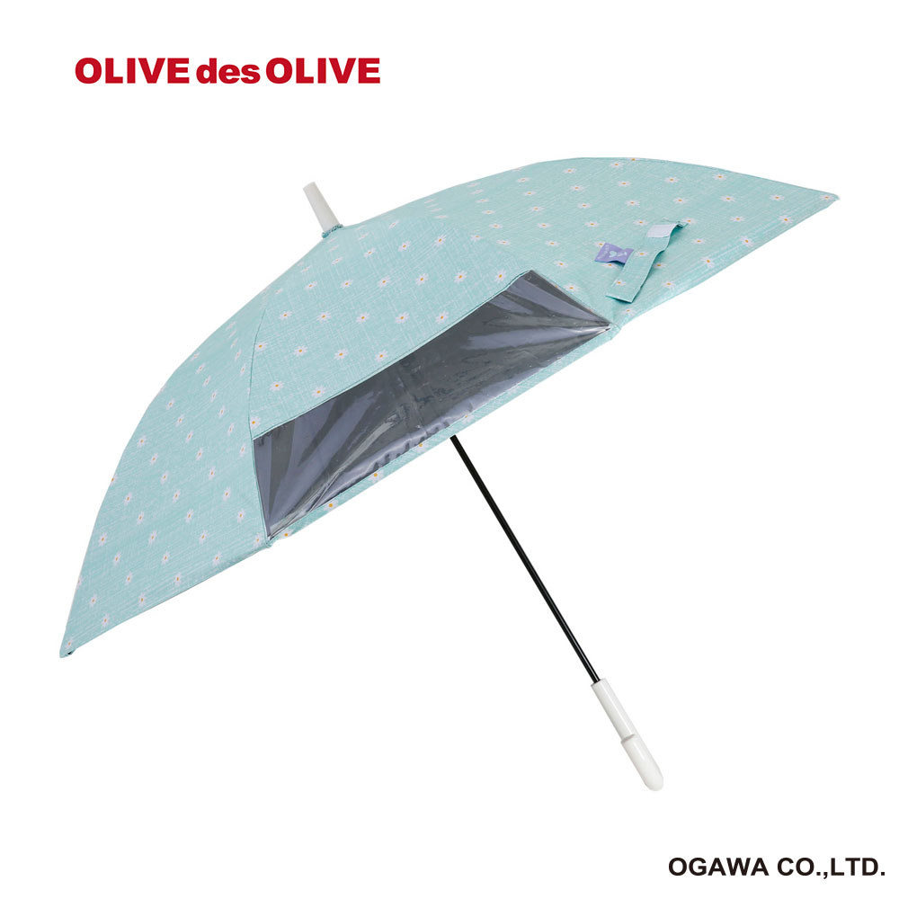 OLIVEdesOLIVE　晴雨兼用傘　ミント／花柄