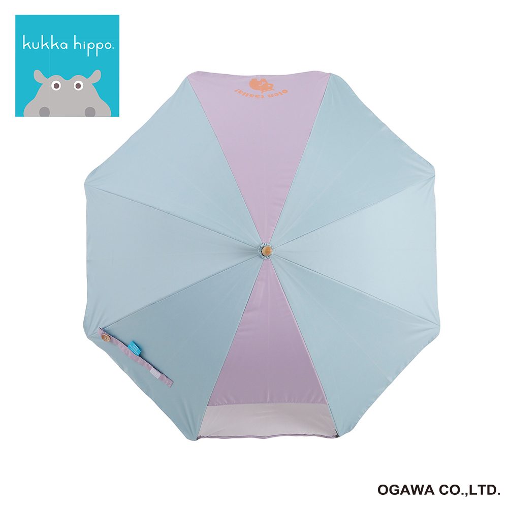 パラソルマルチカラー　ミント×パープル