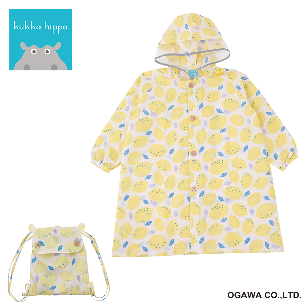 kukkahippo レインコート　レモン