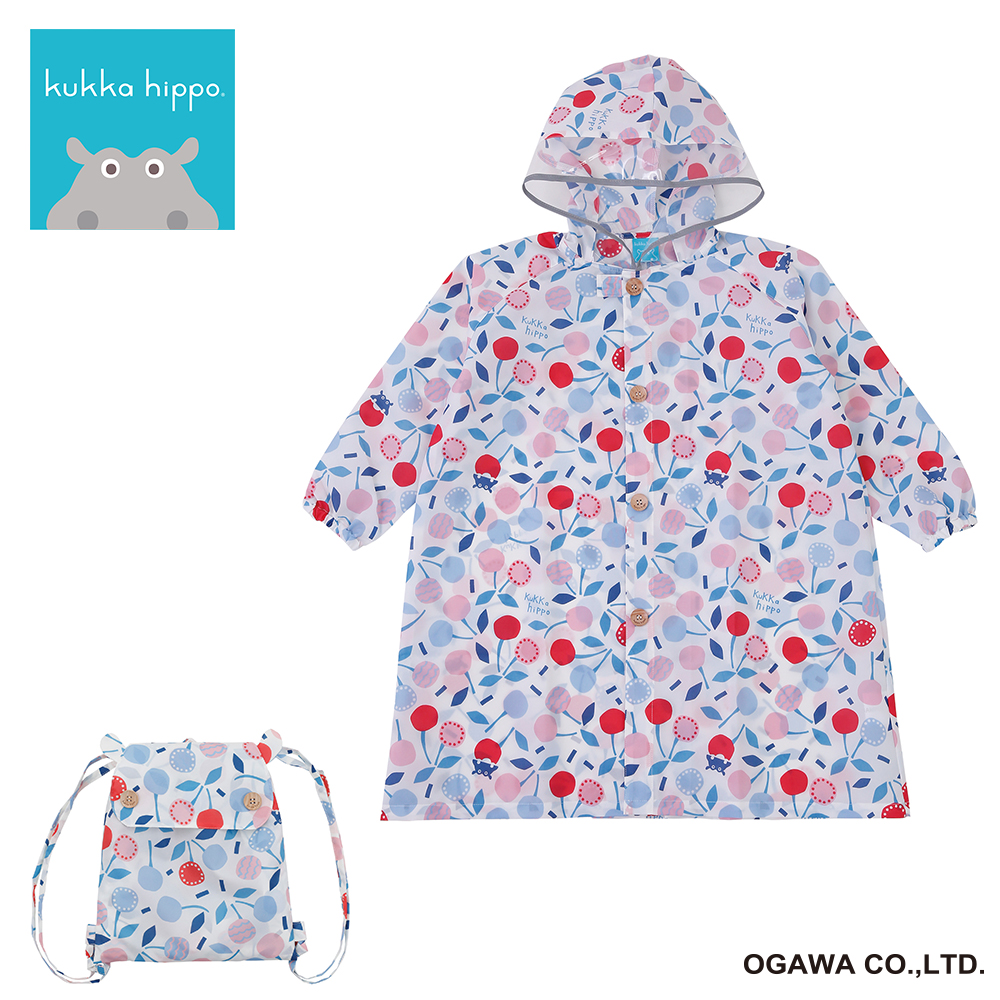 kukkahippo レインコート　さくらんぼ