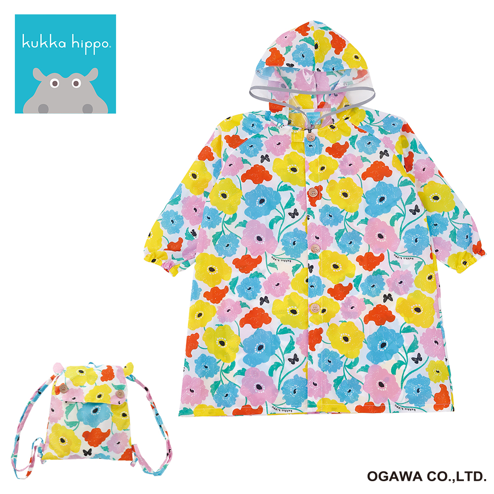 kukkahippo レインコート　ガーデン