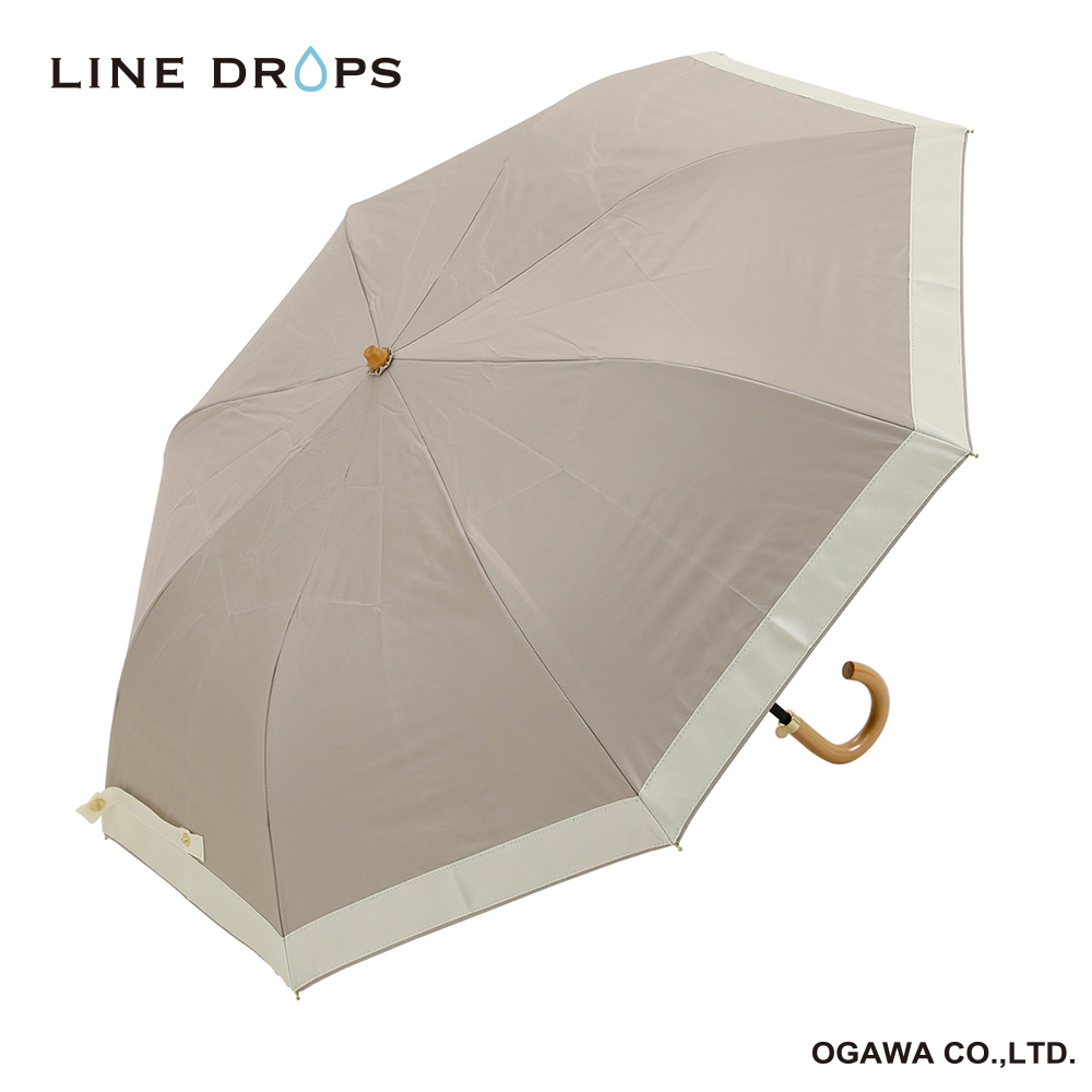 グログランリボンパラソル　二段折りたたみ傘