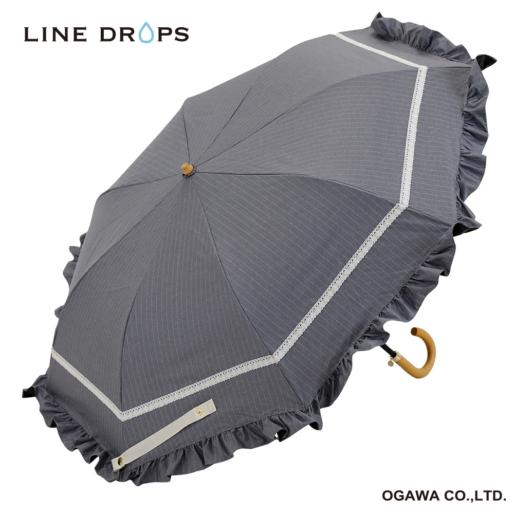 マリンパラソル　フリル　折りたたみ傘